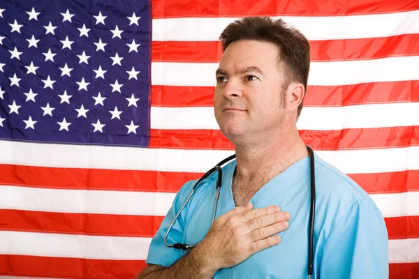 애국적인 미국 의사 — 스톡 사진