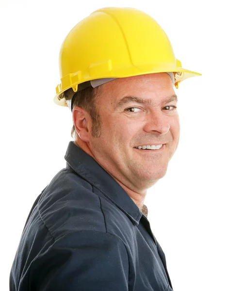 Trabalhador típico da construção — Fotografia de Stock