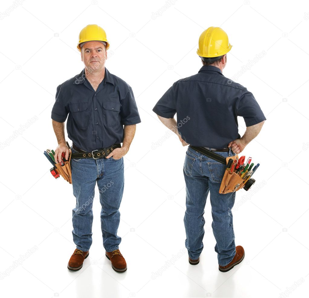 Construction Worker Two Views