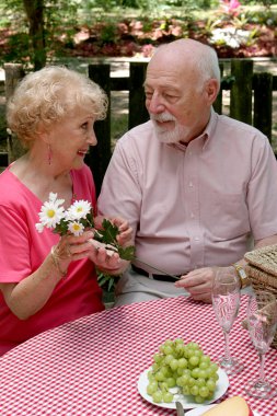 Picnic Seniors - Flowers For Her clipart