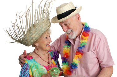 Senior Couple Vacationing clipart