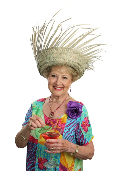 Senior Lady On Vacation — Stock Photo, Image