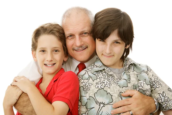 Boys And Their Dad — Stock Photo, Image