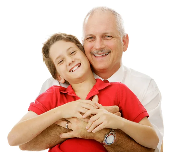 Boy and His Dad Royalty Free Stock Photos