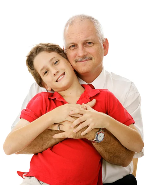 Dad and Young Son Stock Image