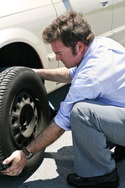 Flat Tire - Dirty Job clipart