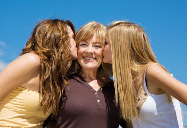 Kiss For Grandmother clipart