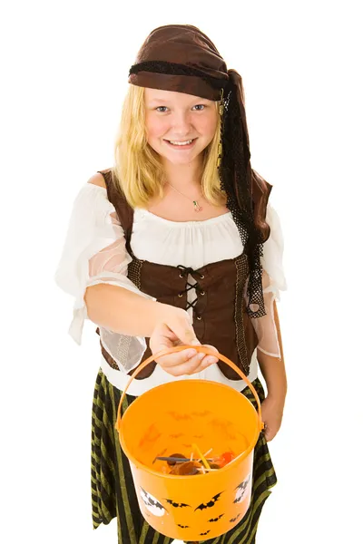Halloween pirat podstęp lub traktuje — Zdjęcie stockowe