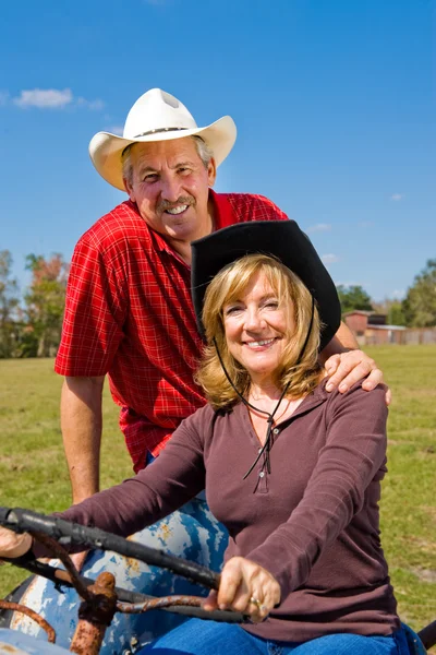 Bella coppia di fattoria — Foto Stock