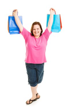 Triumphant Shopper clipart