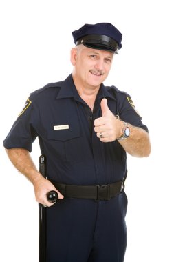 Police Officer ThumbsUp clipart