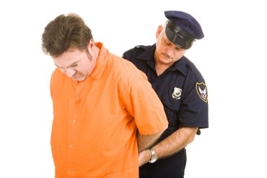 Prisoner and Police Officer clipart