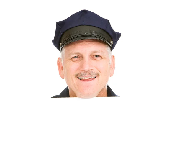 Счастливый начальник полиции — стоковое фото