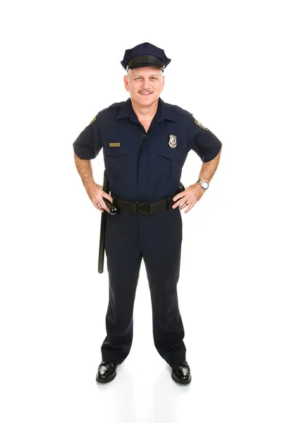 Polizist Ganzkörper-Front — Stockfoto