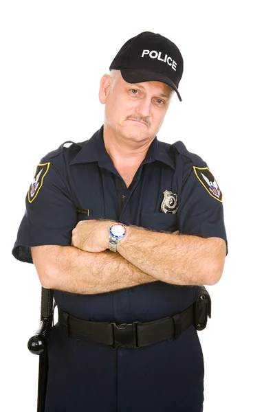 Police Officer Grumpy — Stock Photo, Image