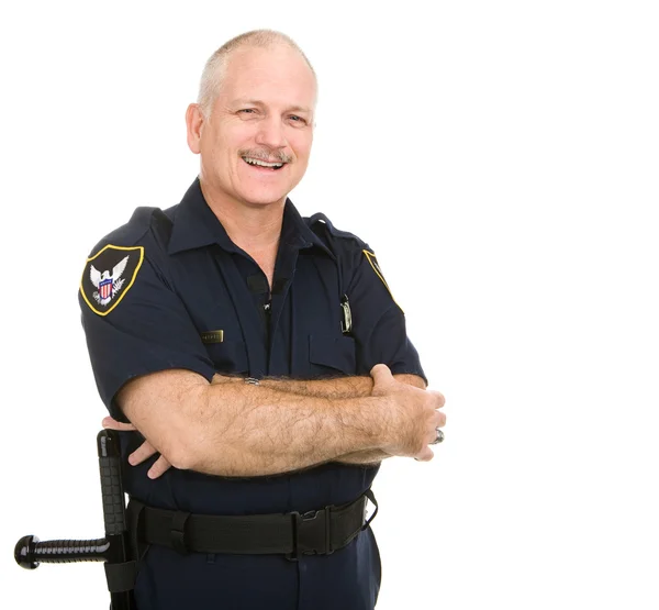 Politieagent - glimlach — Stockfoto