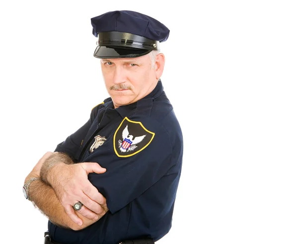 Polizist ernst und sexy — Stockfoto