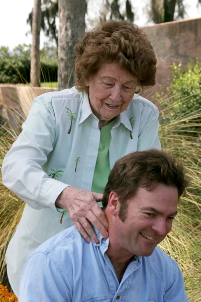 Massage från mamma — Stockfoto