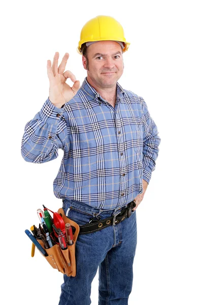 Construction Worker Success — Stock Photo, Image