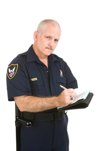 Policeman - Writing Citation — Stock Photo, Image