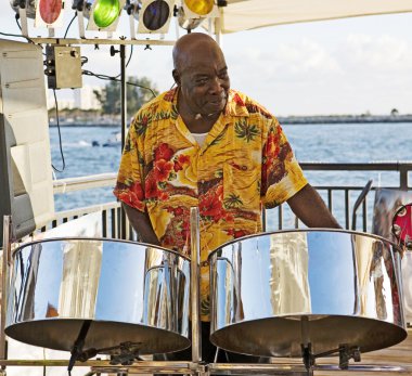 Musician On Steel Drums clipart