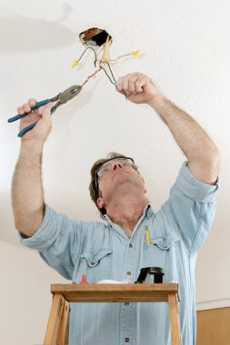 Electrician At Work clipart