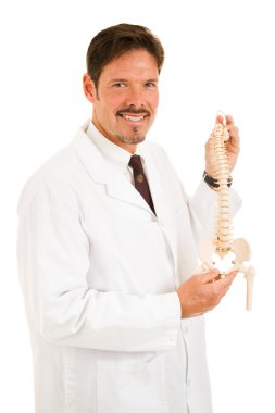 Handsome Chiropractor Isolated clipart