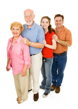 Happy Extended Family clipart