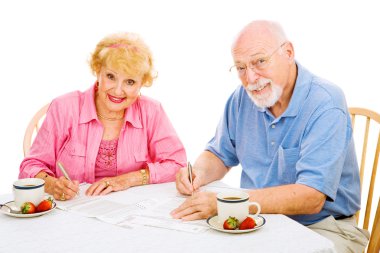 Seniors with Absentee Ballots clipart