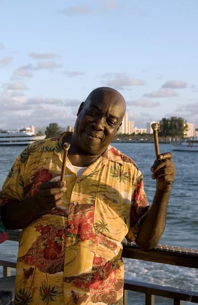 Карибский стальной ударник — стоковое фото