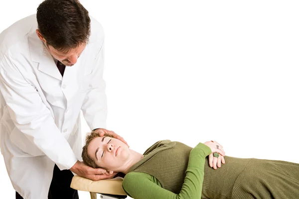 Chiropractie aanpassing geïsoleerd — Stockfoto