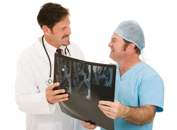 Lékař radiolog díky — Stock fotografie