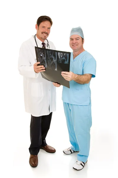 Médicos com corpo inteiro de RM — Fotografia de Stock