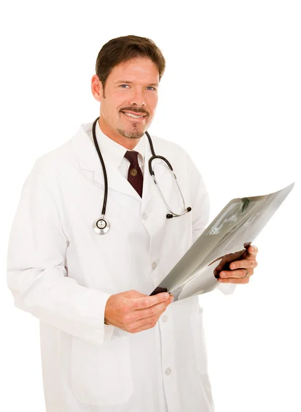 Médico bonito com raio-X — Fotografia de Stock