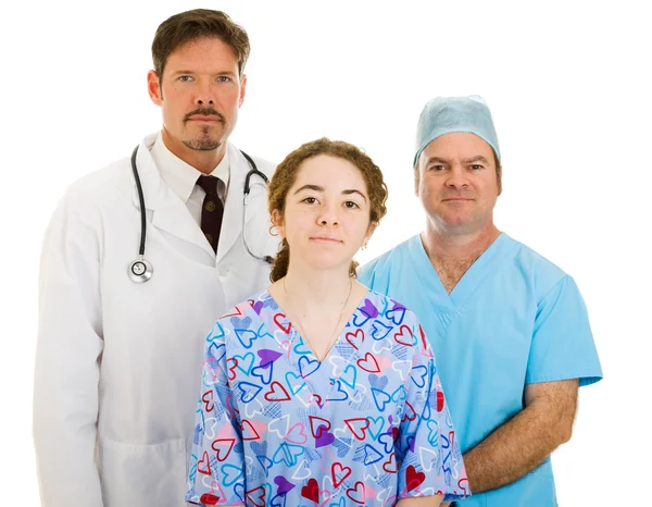 Seriöses medizinisches Team — Stockfoto