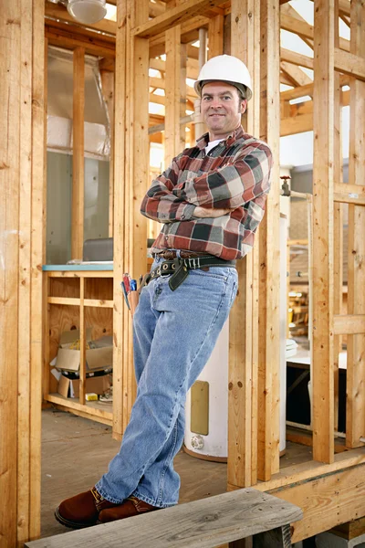 Casual inşaat işçisi — Stok fotoğraf