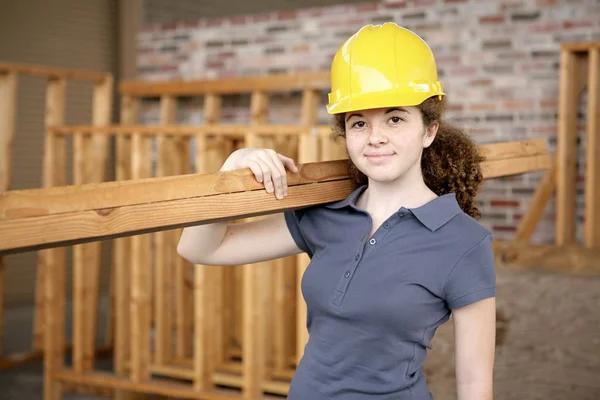 Ženské stavební učeň — Stock fotografie