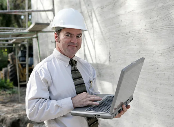 Inżynier budowy-online — Zdjęcie stockowe