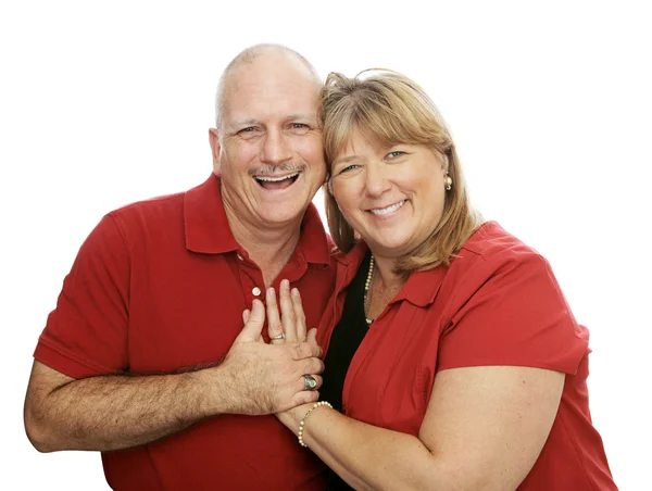 Lyckliga paret laughig — Stockfoto