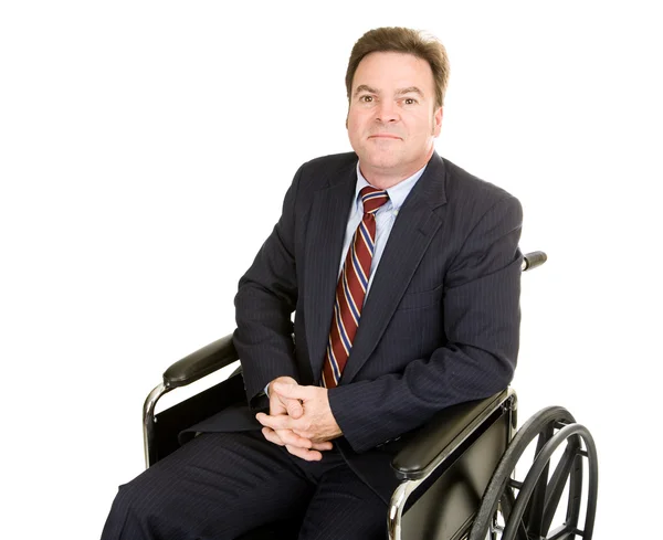 Niepełnosprawnych biznesmen - godność — Zdjęcie stockowe
