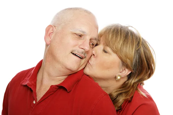 Kiss for Hubby — Stock Photo, Image