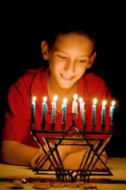 The Menorah's Glow clipart