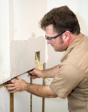 Electrician Installing Wiring clipart