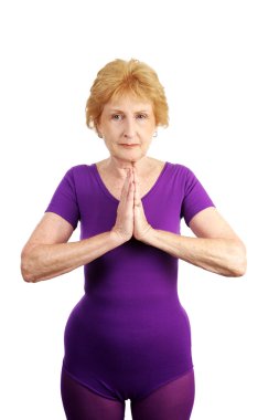 Senior Yoga - Tranquil clipart