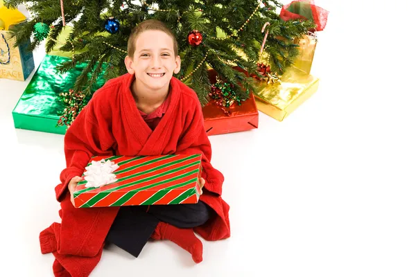 Christmas Boy Isolated — Stock Photo, Image