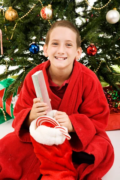 Happy Child on Christmas Morning — Stock Photo, Image