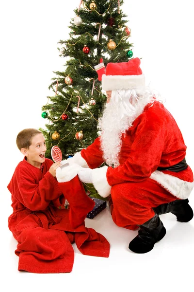 Prezenty od Świętego Mikołaja — Zdjęcie stockowe