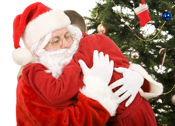 サンタさんのクリスマスの抱擁 — ストック写真