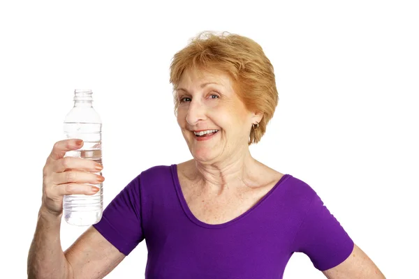 Senioren Fitness - durstig — Stockfoto