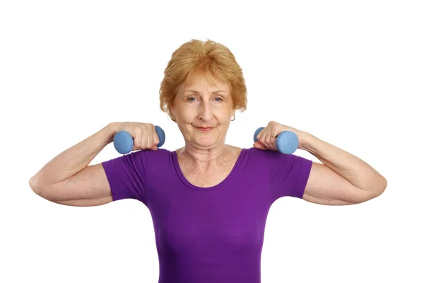 Senior Workout - Strength — Stock Photo, Image